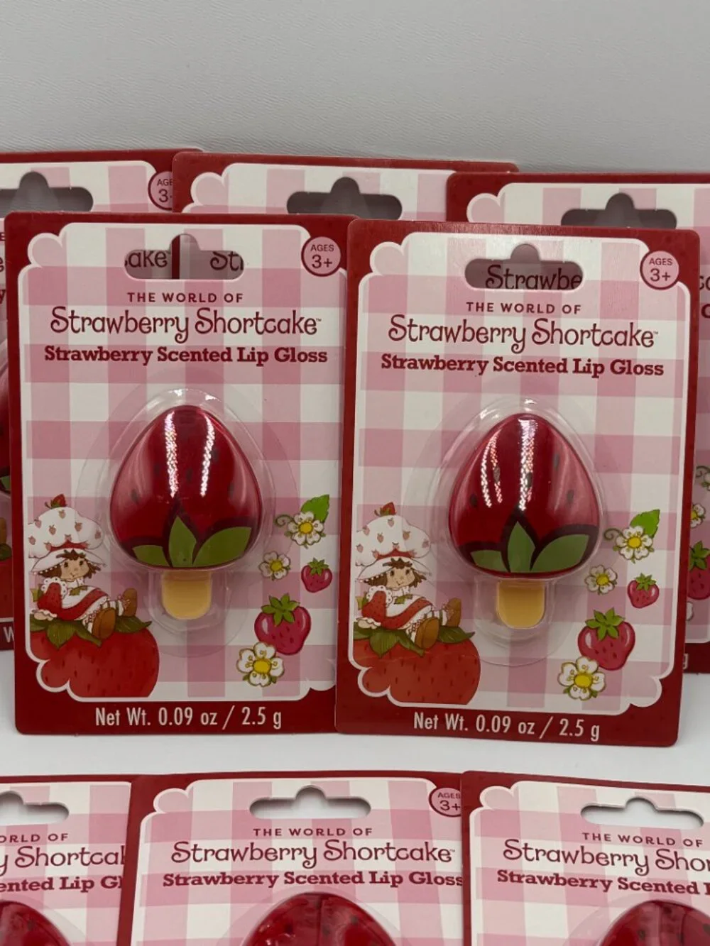 12 Pieces Strawberry Shortcake Scented Lip Gloss Bundle